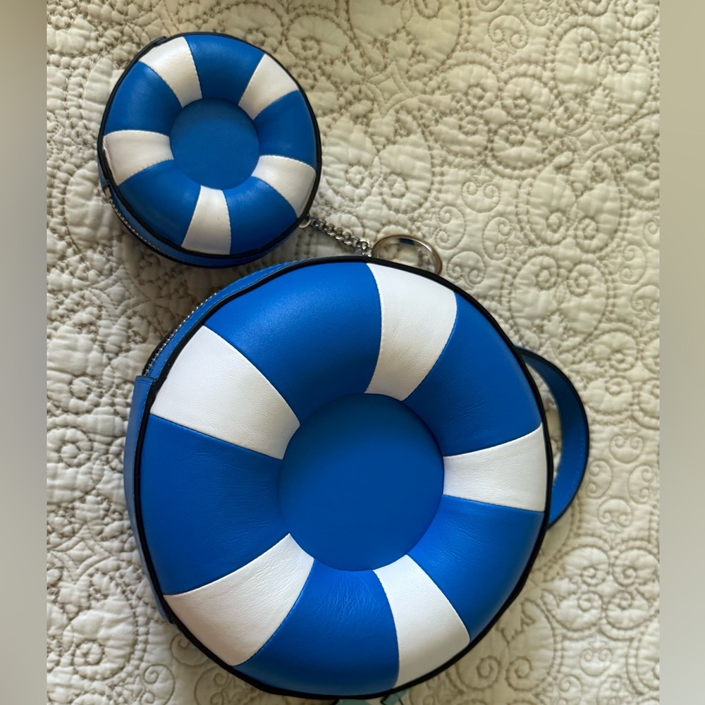 Kate spade Blue and White Lifebuoy Handbag Set